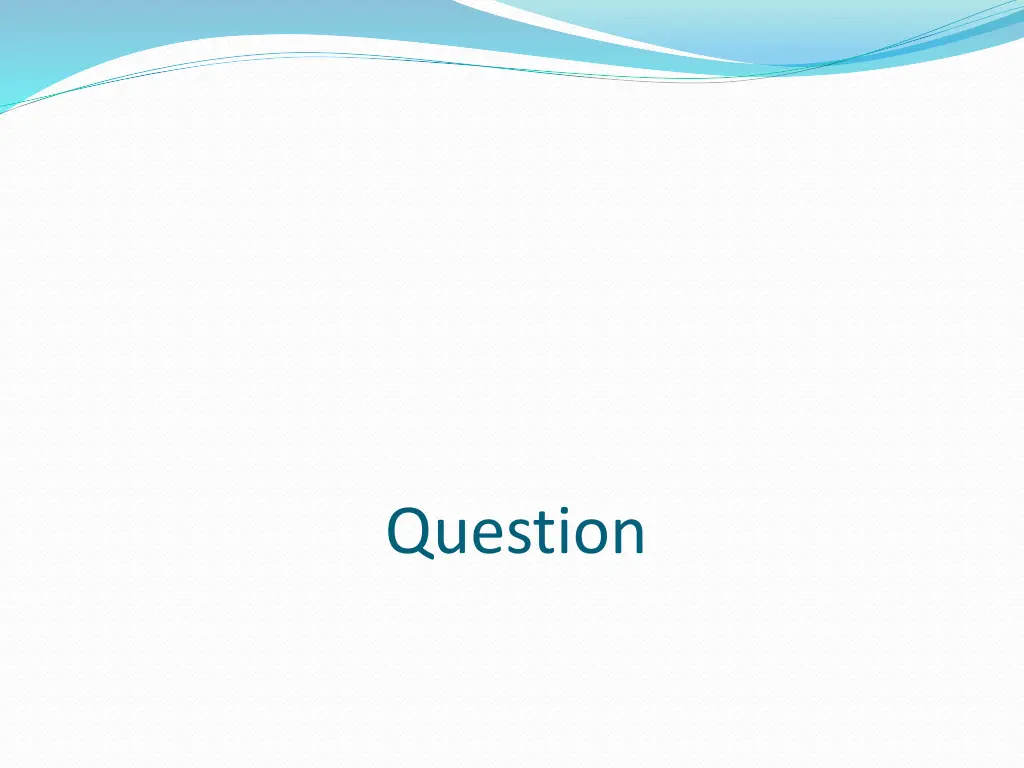 question