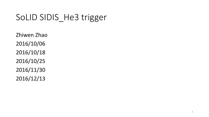 solid sidis he3 trigger