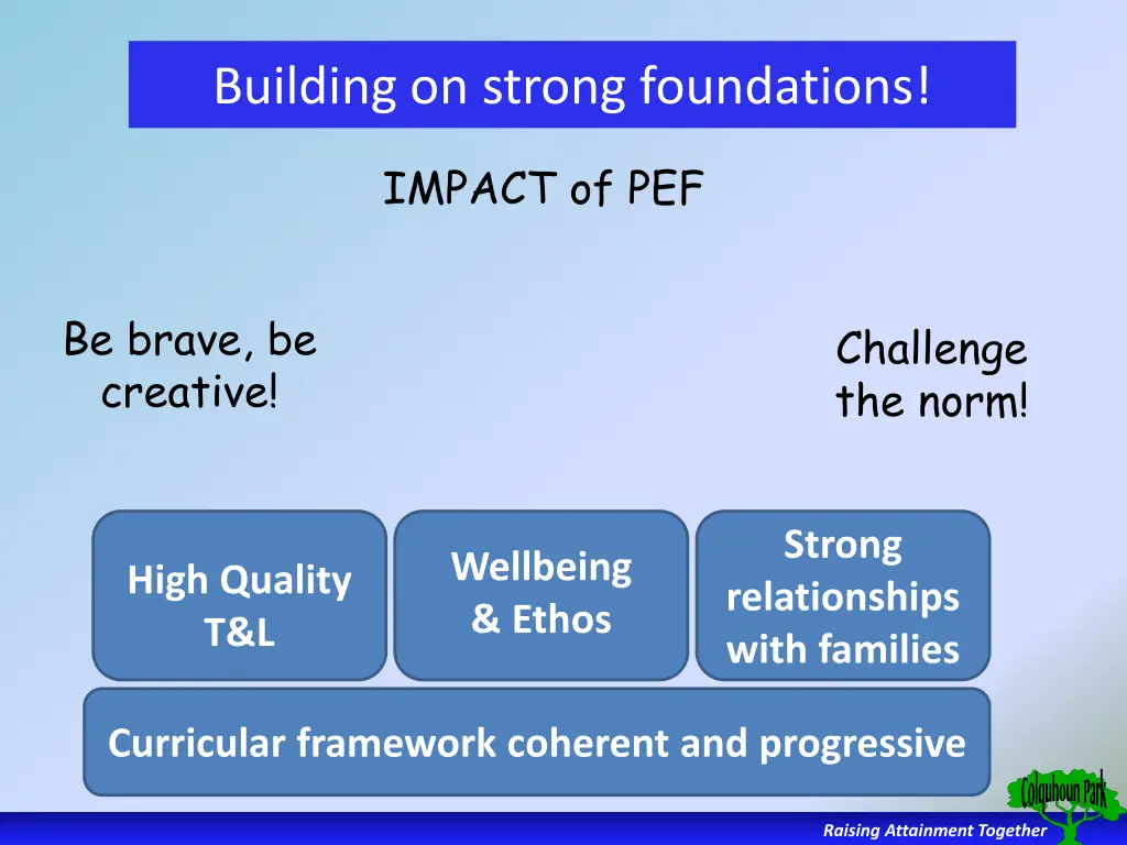 building on strong foundations