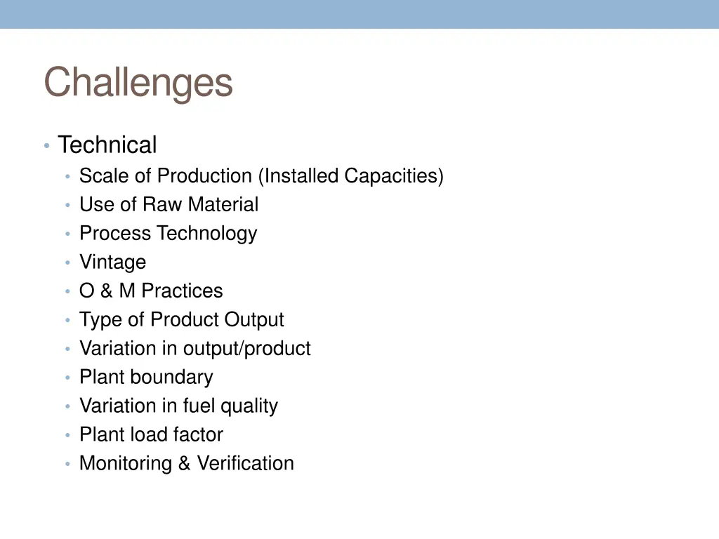 challenges