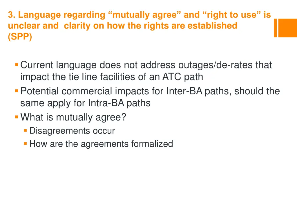 3 language regarding mutually agree and right