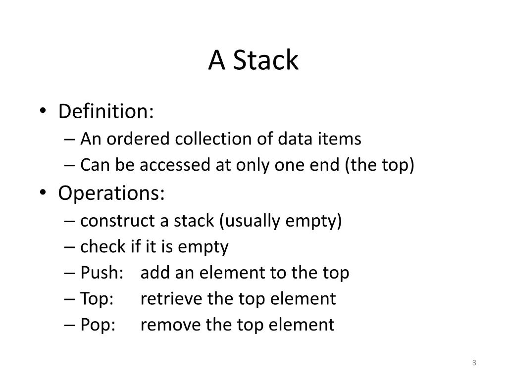 a stack