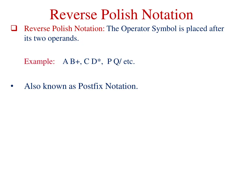 reverse polish notation reverse polish notation