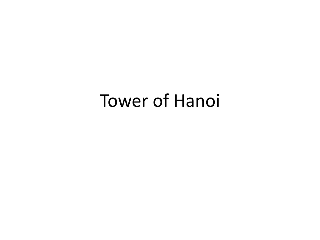 tower of hanoi