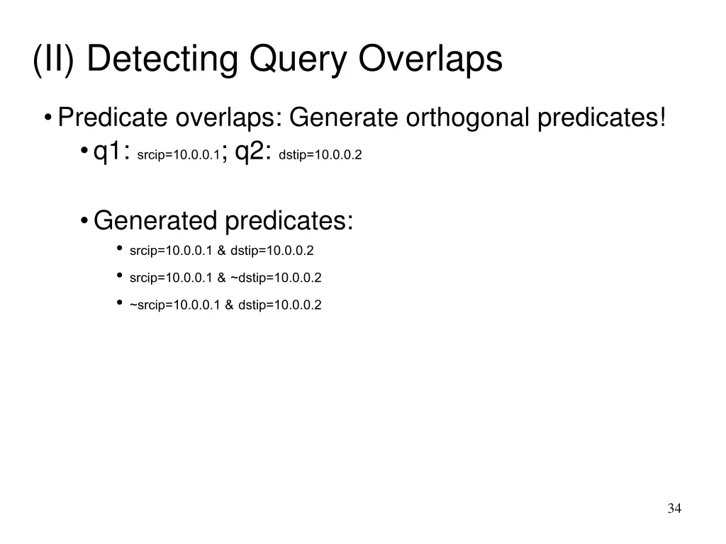 ii detecting query overlaps 1