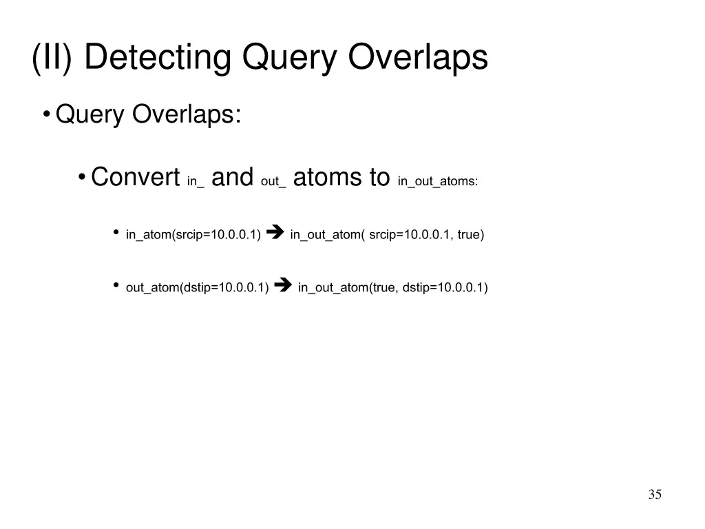 ii detecting query overlaps 2
