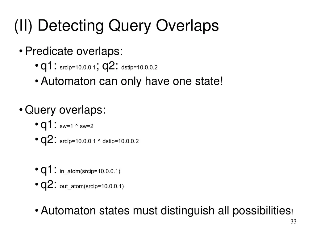 ii detecting query overlaps