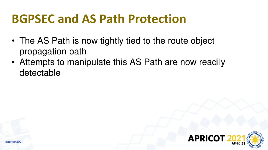 bgpsec and as path protection 1