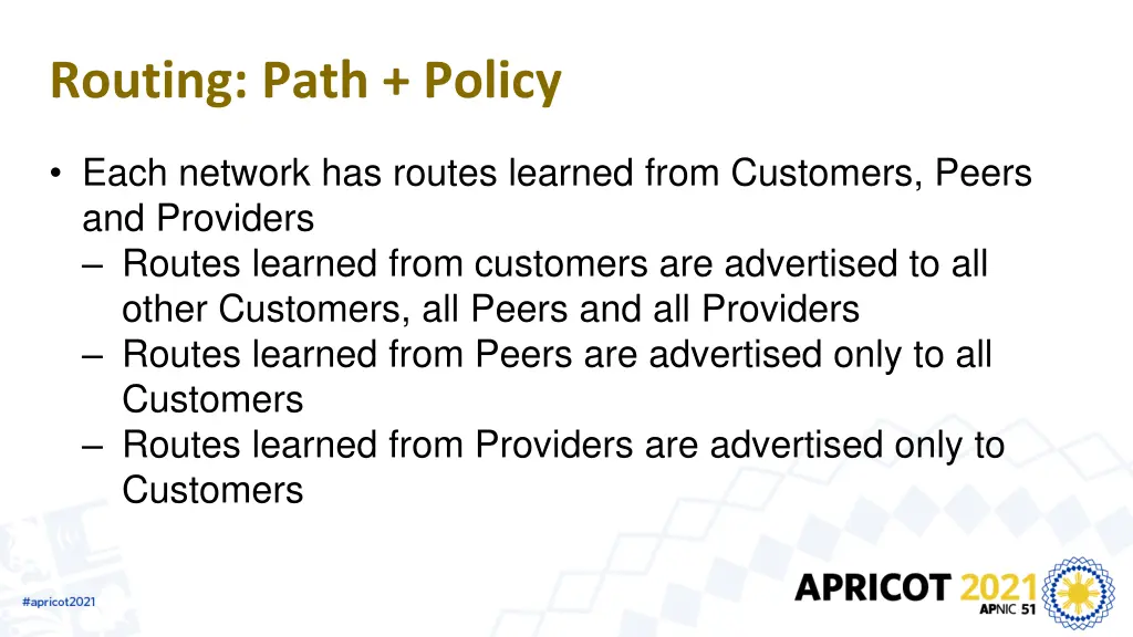 routing path policy