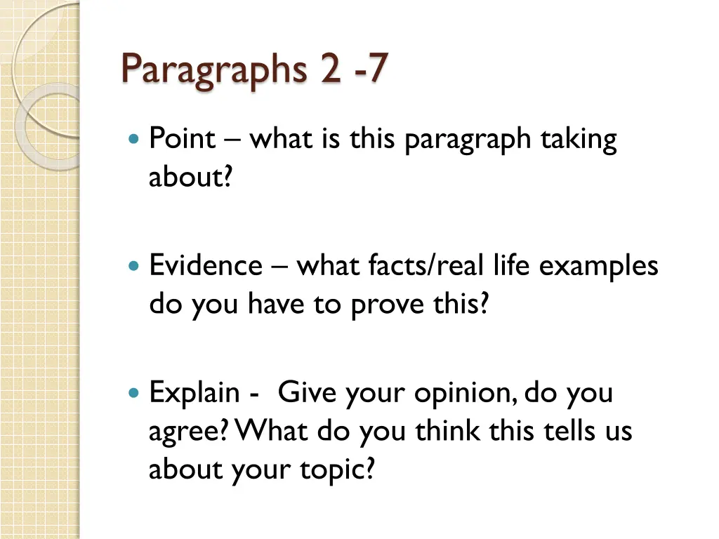 paragraphs 2 7