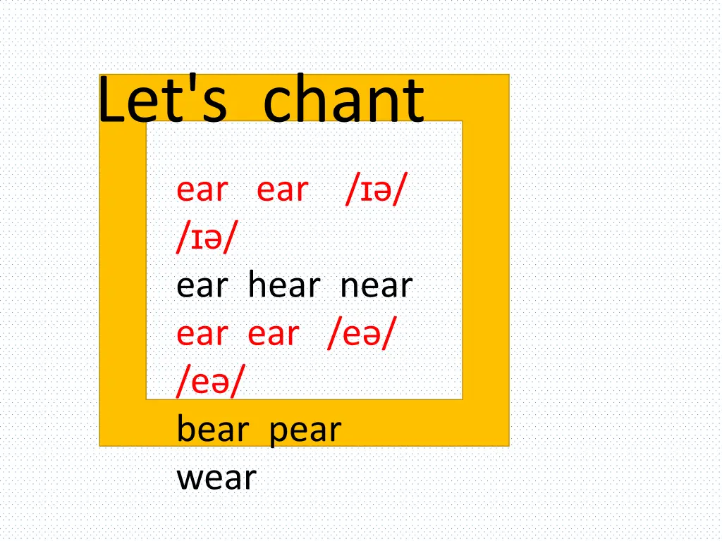 let s chant