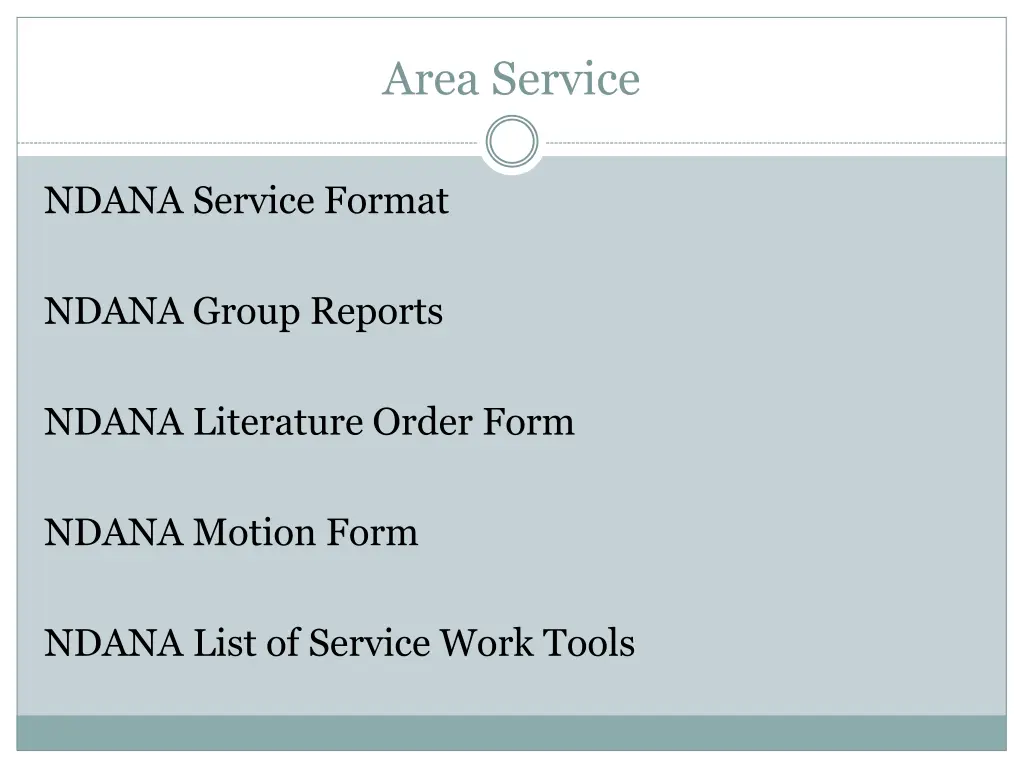 area service
