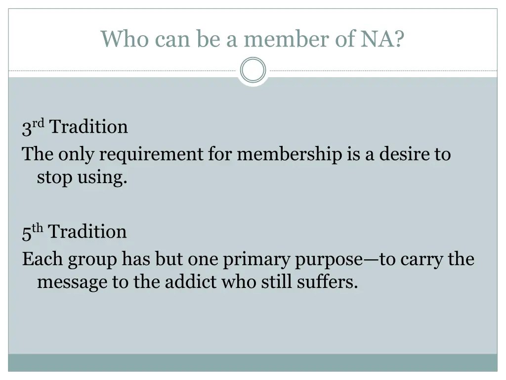 who can be a member of na