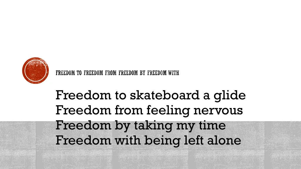 freedom to freedom from freedom by freedom with