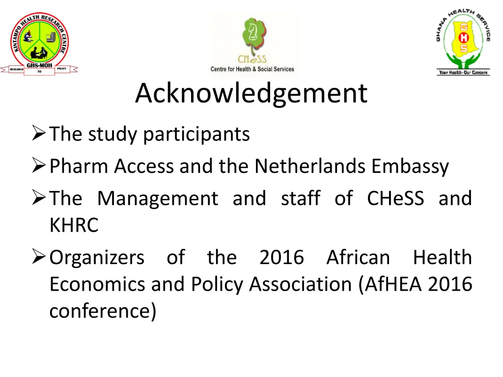 acknowledgement the study participants pharm