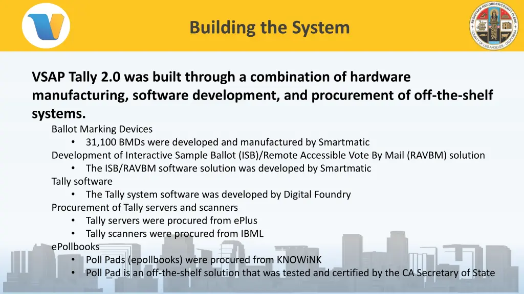 building the system