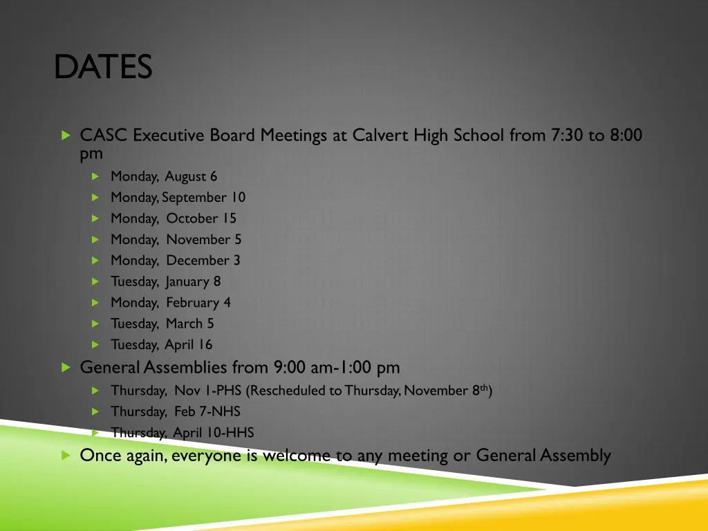 dates