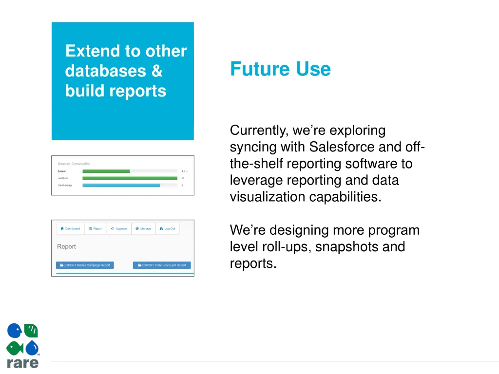 extend to other databases build reports