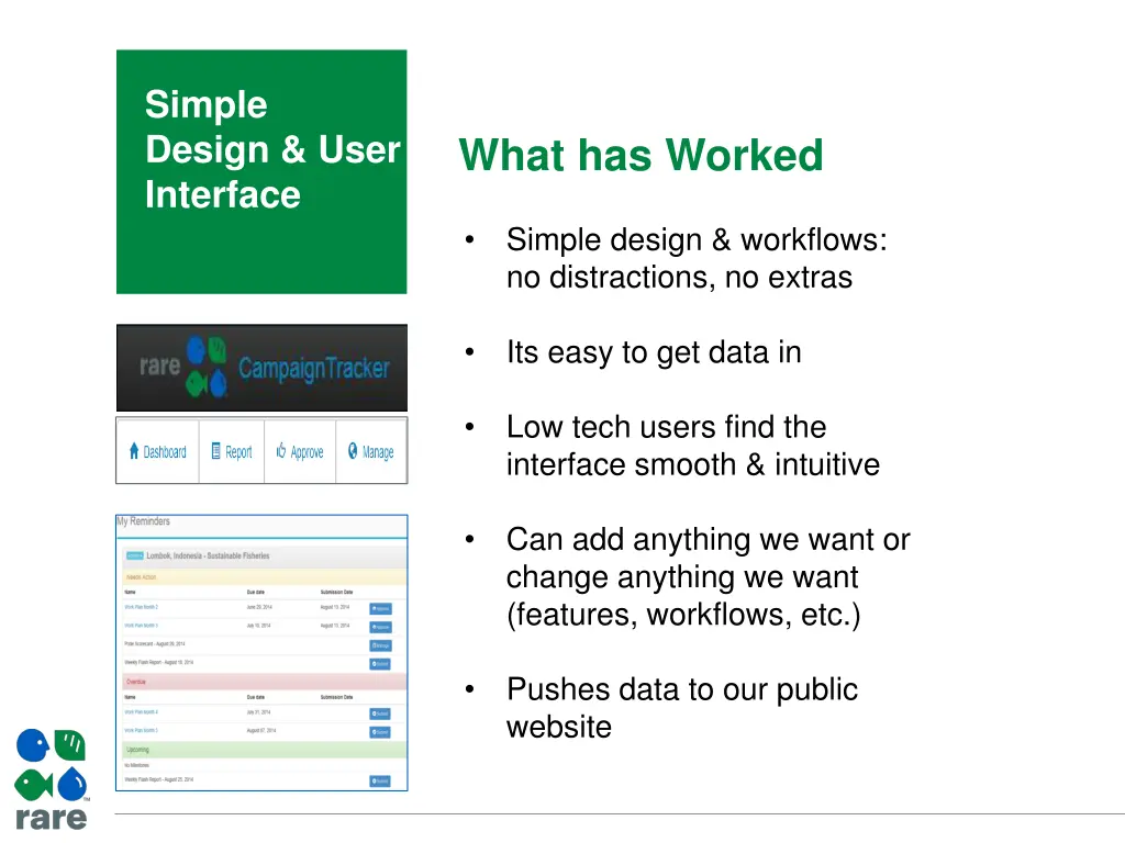 simple design user interface