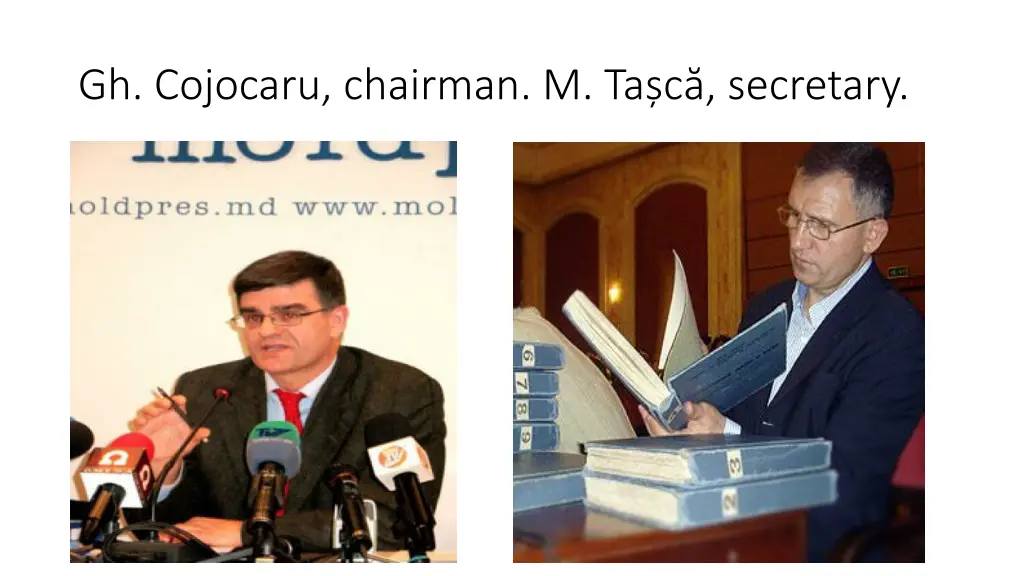 gh cojocaru chairman m ta c secretary