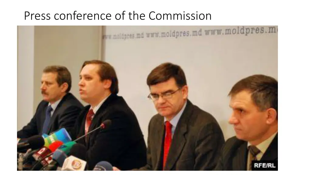 press conference of the commission