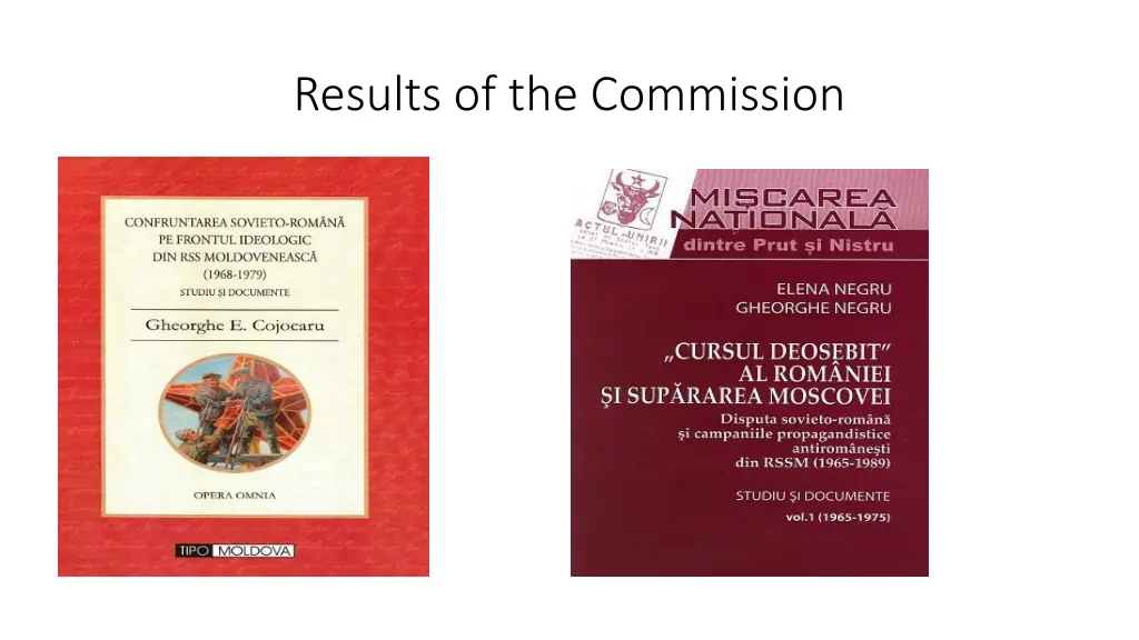 results of the commission 3