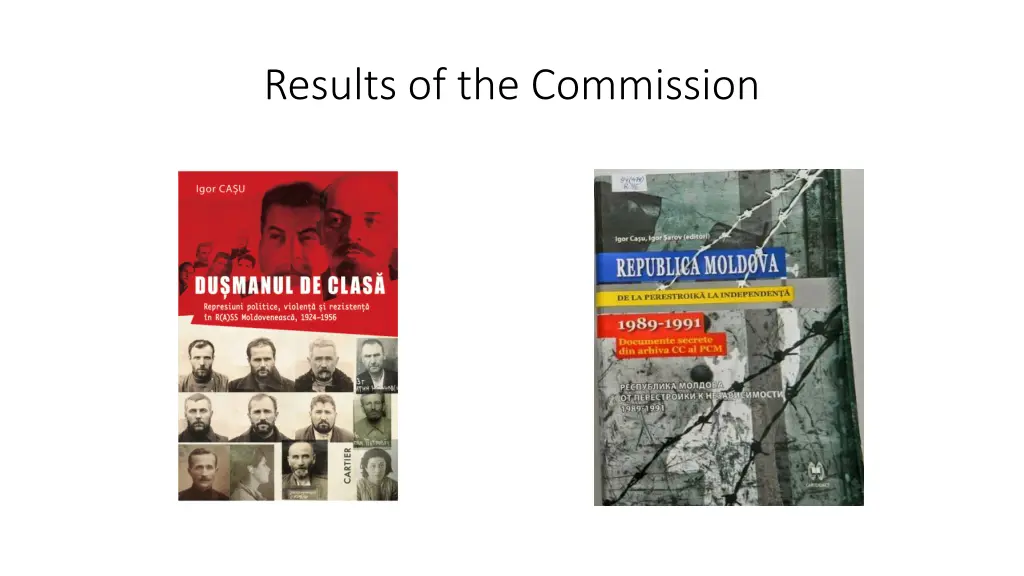 results of the commission 4