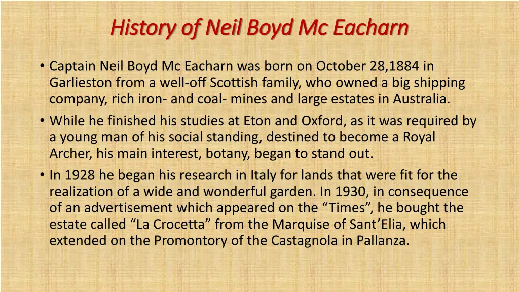 history history of neil