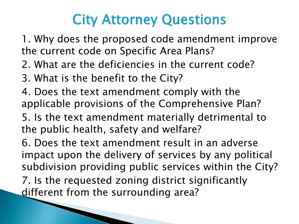 1 why does the proposed code amendment improve
