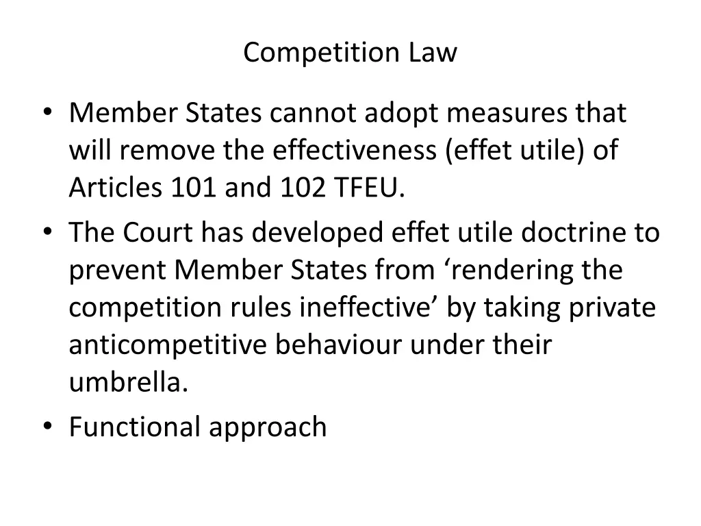 competition law