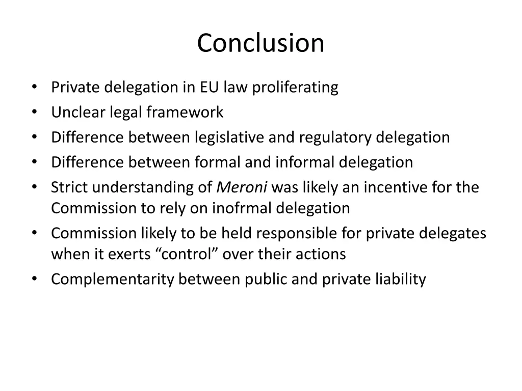 conclusion
