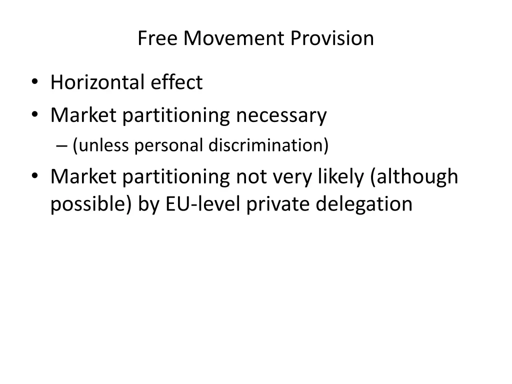 free movement provision