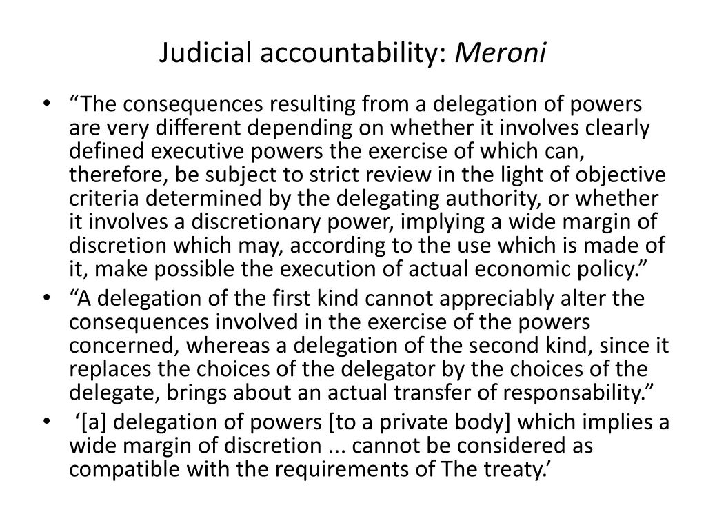 judicial accountability meroni