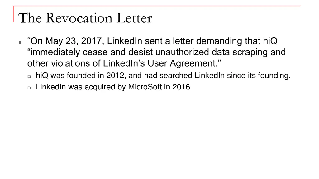 the revocation letter