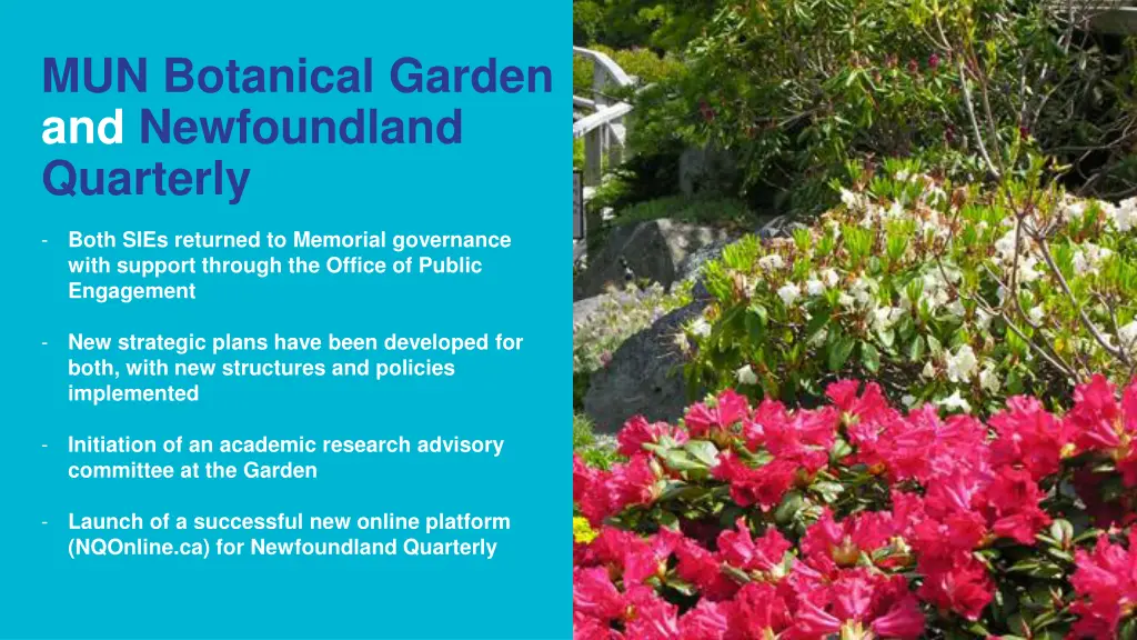 mun botanical garden and newfoundland quarterly