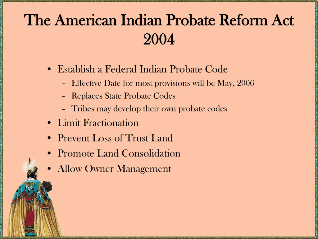 the american indian probate reform