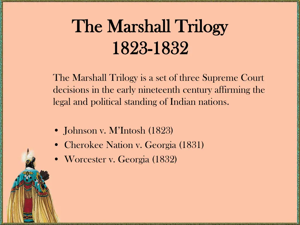the marshall the marshall trilogy 1823 1823 1832