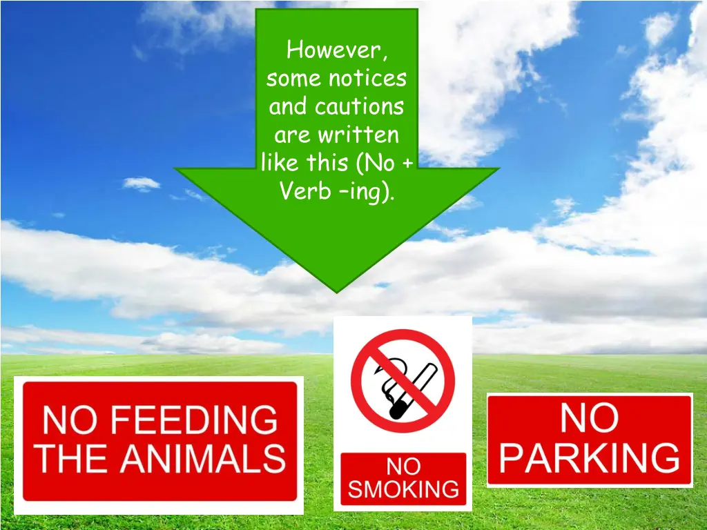however some notices and cautions are written