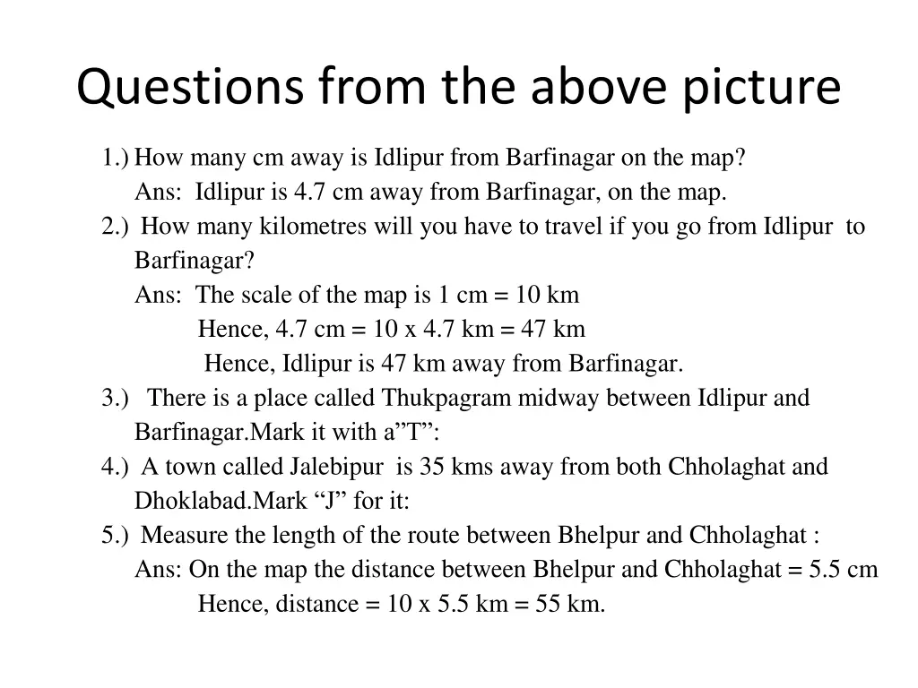 questions from the above picture 1