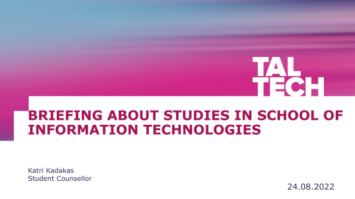 briefing about studies in school of information