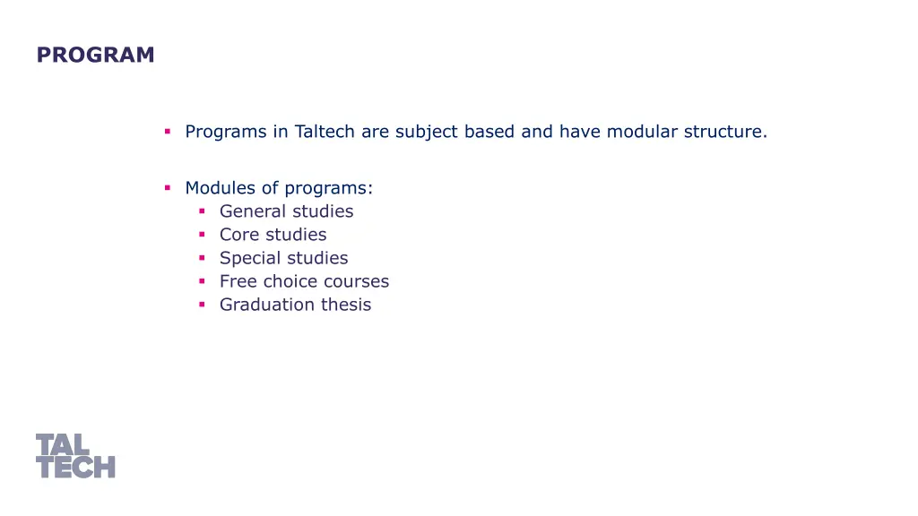 program
