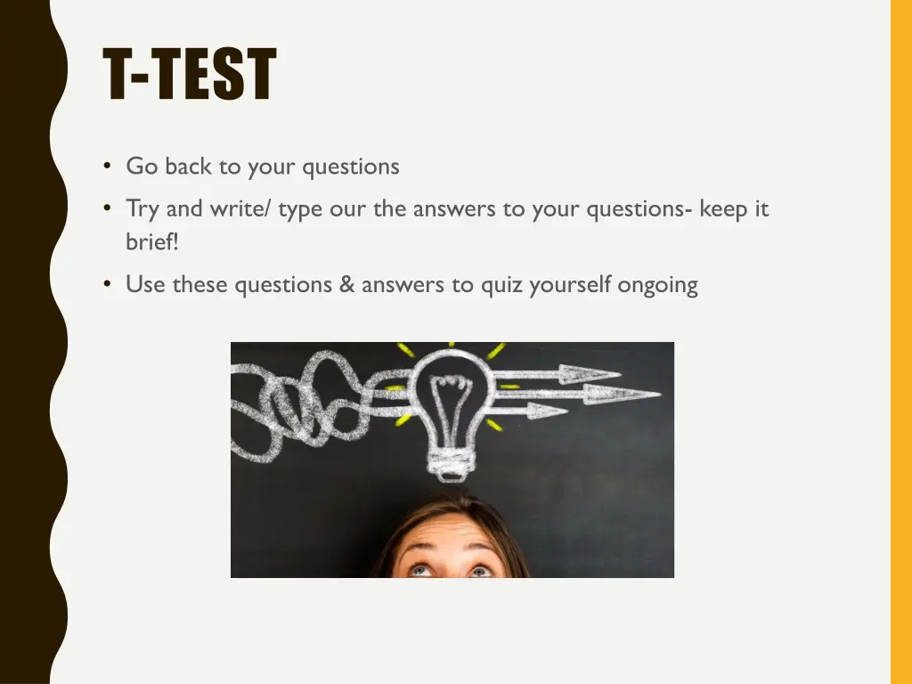 t test