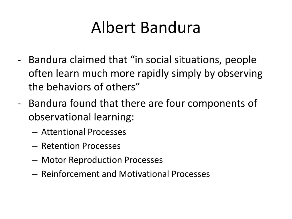 albert bandura