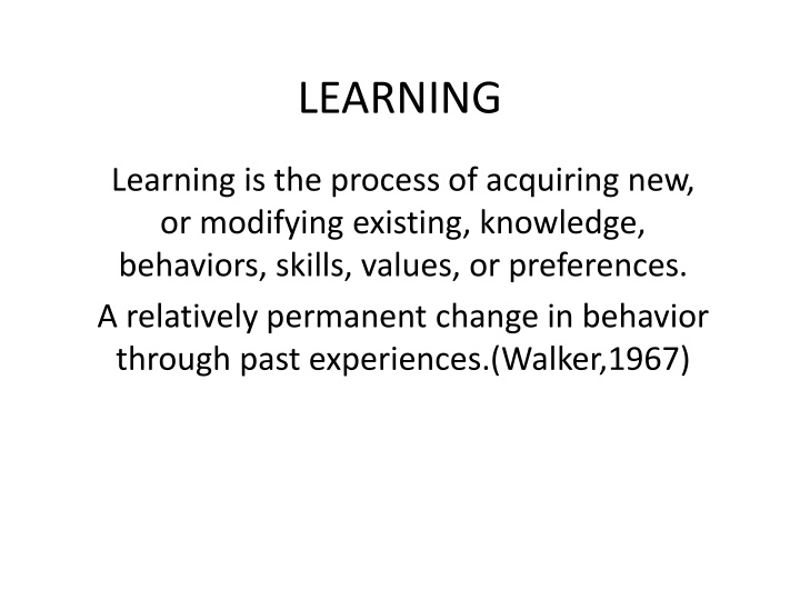 learning