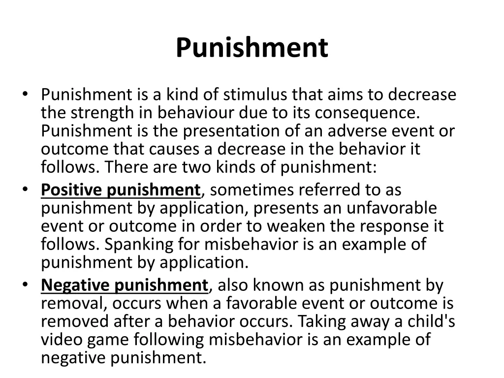 punishment