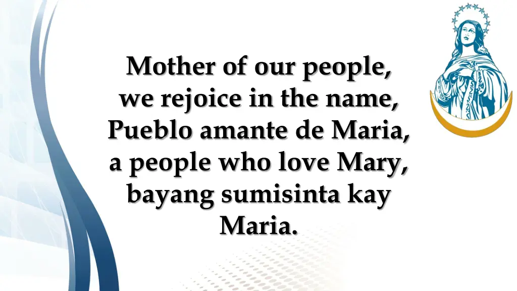 mother of our people we rejoice in the name
