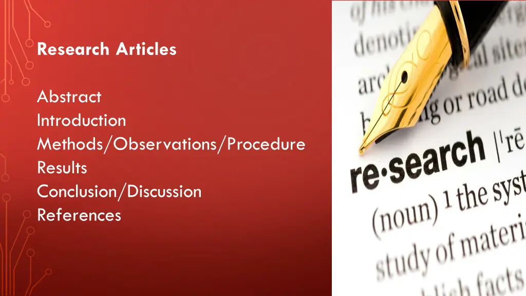 research articles