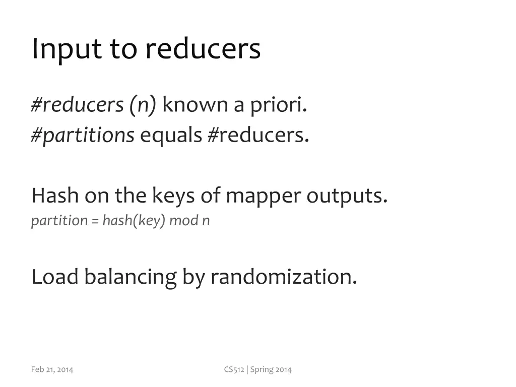 input to reducers