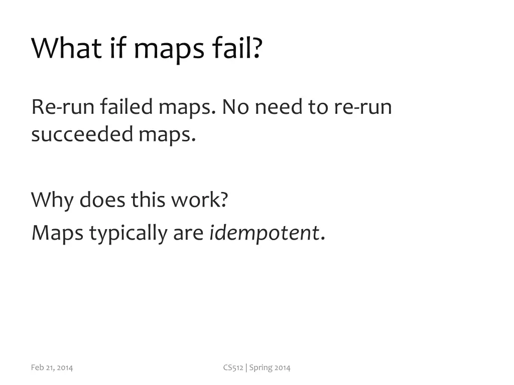 what if maps fail