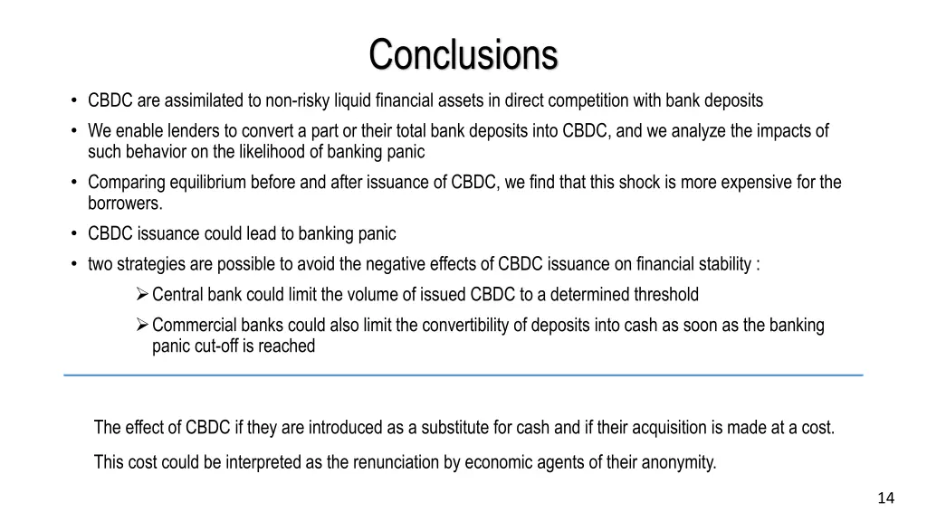 conclusions